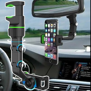 ที่จับมือถือติดกระจกมองหลัง ก้ามปู Phone holder 360° H02 free spin ที่จับมือถือแบบใหม่2021