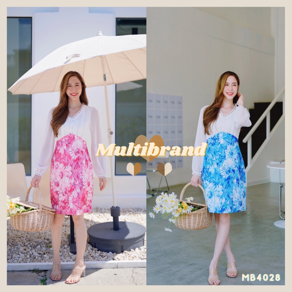 fairyangelstore-เดรสสั้นแขนยาวผ้าลูกไม้-mb4028-พร้อมส่ง-เดรสทำงาน-เดรสแฟชั่น-เดรสสวย-เดรสออกงาน-เดรสผู้หญิง