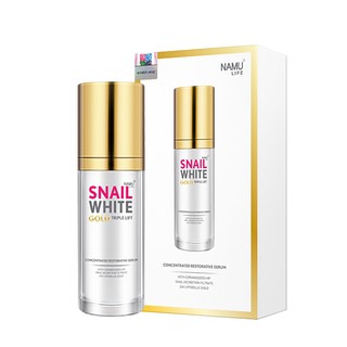 NAMU LIFE SNAILWHITE GOLD TRIPLE LIFT SERUM นามุ ไลฟ์ สเนลไวท์ โกลด์ ทริปเปิล ลิฟต์ 30ml.