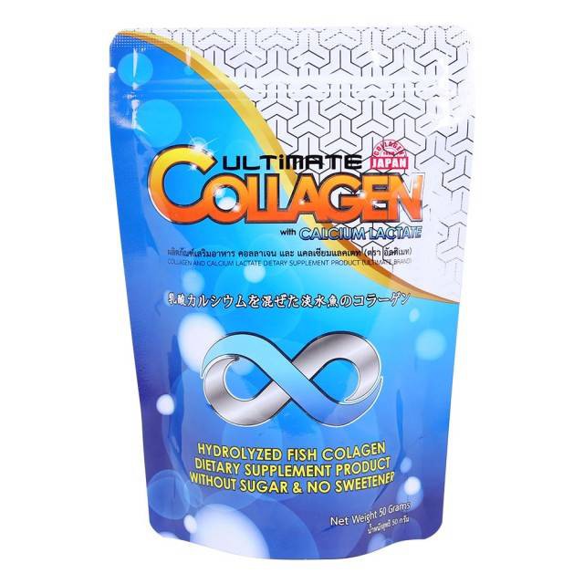 ภาพสินค้า(50 G. จำนวน 7 ซอง) ULTIMATE COLLAGEN AND CALCIUM LACTATE อัลติเมทคอลลาเจนผสมแคลเซียม จากร้าน utimate บน Shopee ภาพที่ 1