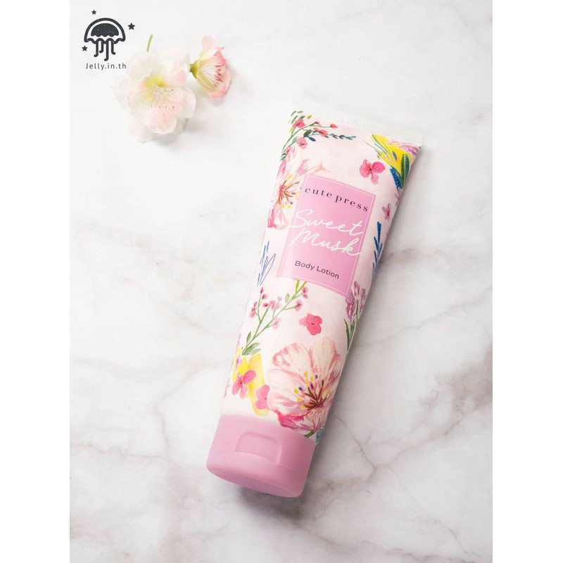 ส่งด่วน-ของแท้-ราคาถูก-โลชั่น-cute-press-sweet-musk-body-lotion-250g-โฉมใหม่