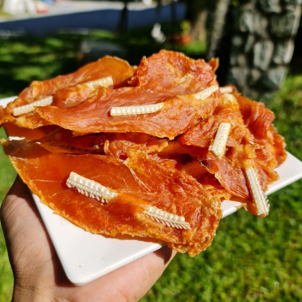 Dogfin ไก่เสียบกระดูกปลา 250 กรัม เสริมแคลเซียมสำหรับสุนัข | Shopee ...