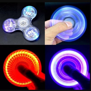 💖COD💖ไฟ LED เรืองแสง Fidget Spinner เรืองแสงในที่มืด ของเล่นบีบอัดนิ้วมือ EDC Fidget Spinner