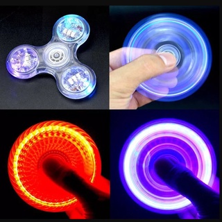 💖COD💖ไฟ LED เรืองแสง Fidget Spinner เรืองแสงในที่มืด ของเล่นบีบอัดนิ้วมือ EDC Fidget Spinner