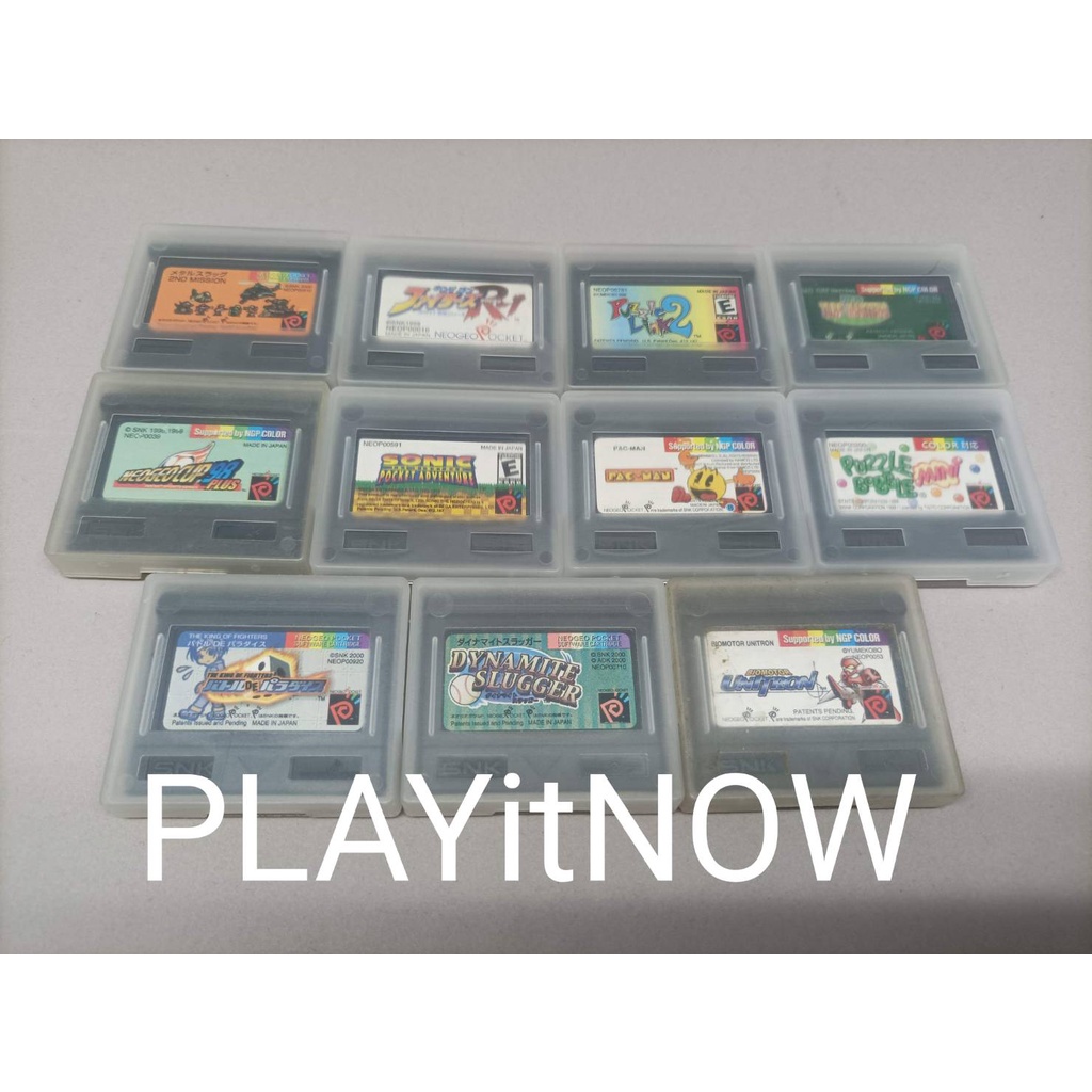 [Rare] Neo Geo Pocket & Color Original Cartridge | Japan / USA | นิโอ ...