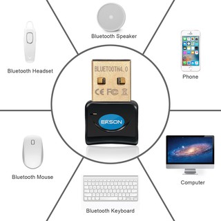 ภาพหน้าปกสินค้าใหม่ล่าสุด! ของแท้! ตัวรับสัญญาณบลูทูธ CSR Bluetooth 4.0 USB Adapter For PC LAPTOP WIN XP VISTA 7 8 10 (Black) ที่เกี่ยวข้อง