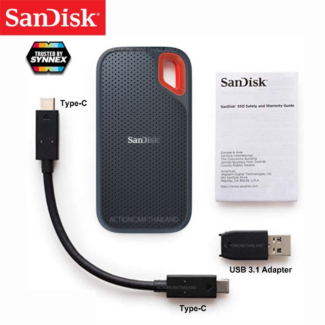 SanDisk EXTREME SSD 500GB speed อ่าน 550MB/s เขียน 500MB/s