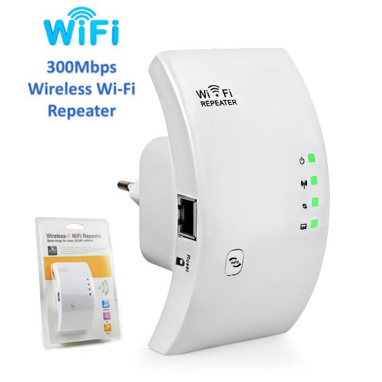 ตัวขยายสัญญาน Wireless-N Router 300Mbps Universal WiFi Range Extender ...