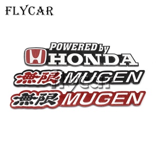 Mugen สติกเกอร์โลหะ 3D สําหรับติดตกแต่งรถยนต์ Honda