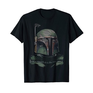 [S-5XL] 【Sporty Style】gildan เสื้อยืด ผ้าฝ้าย 100% พิมพ์ลาย Boba Fett Detailed Dotted Portrait สําหรับผู้ชาย