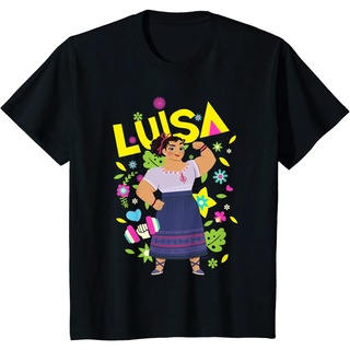 เสื้อยืดลําลอง แขนสั้น พิมพ์ลาย Disney Encanto Luisa Madrigal คุณภาพสูง สไตล์เกาหลี สําหรับผู้ชาย