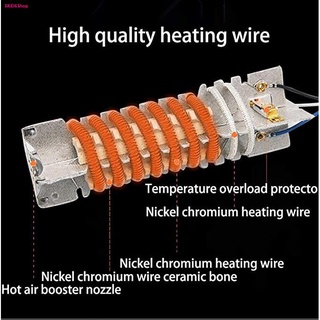 ปืนเป่าลมร้อนอเนกประสงค์ เครื่องเป่าลมร้อน 2000W Heat Gun