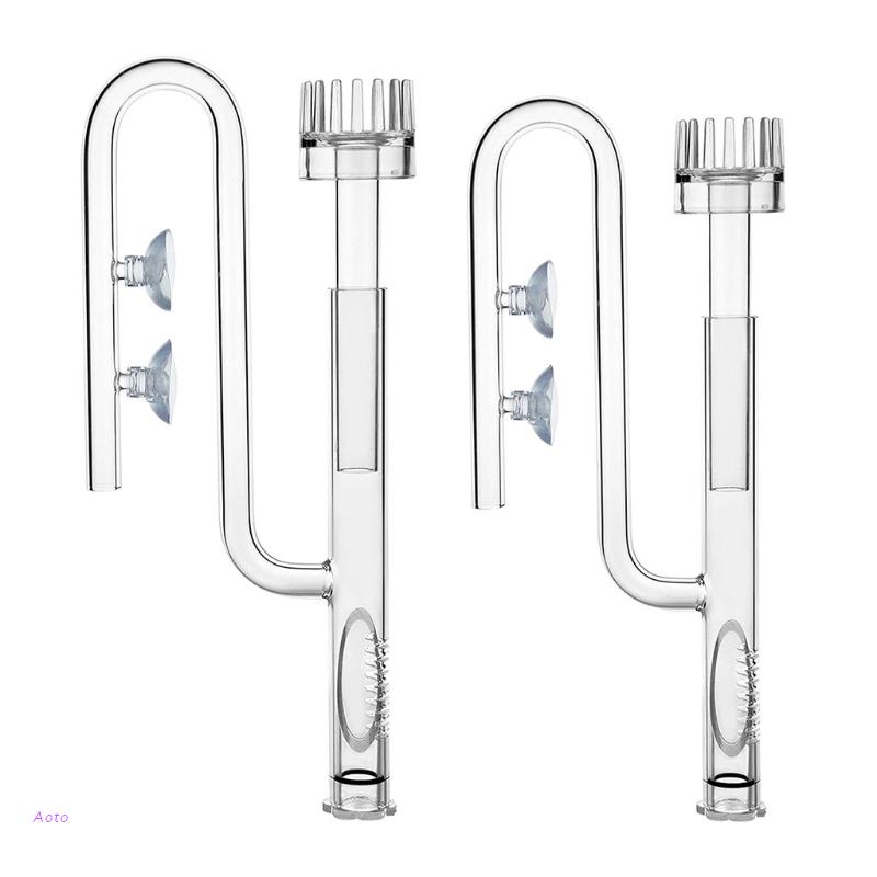 ท่อกระจกรถยนต์ลิลลี่-inflow-พื้นผิวหน้า-skimmer-สําหรับตู้ปลาถังกําจัดสกัด