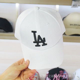 Topi หมวกเบสบอล MLB LA Los Angeles Putih Hitam สีขาว สีดํา fkSk 4MTl