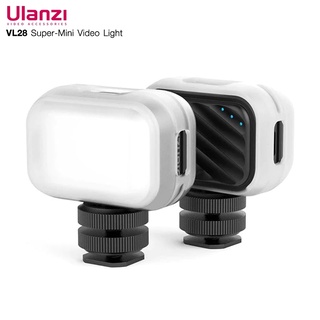 ULANZI VL28 SUPER-MINI VIDEO LIGHT ไฟ LED ขนาดมินิ แสงไฟสีขาว 6500K สำหรับกล้อง มือถือ ถ่ายรูป VDO ไลฟ์สด ชาร์จไฟได้
