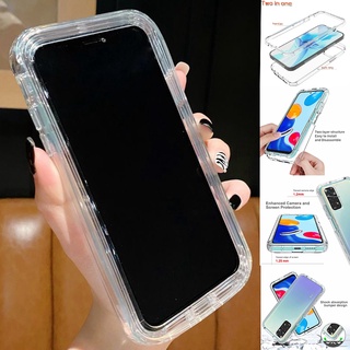 เคสซิลิโคนใส แบบหนา กันตก สําหรับ Samsung A52 A32 A72 A42 A22 A71 A51 A12 A31 A21S A50 A30S A50S A30S S22 5G 2 in 1