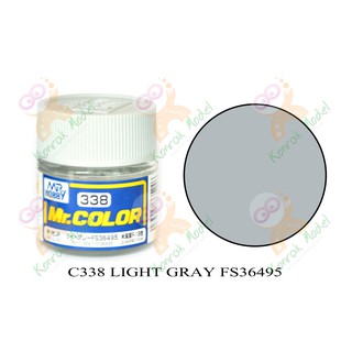 ภาพหน้าปกสินค้าสีสูตรทินเนอร์ Mr.hobby Mr.color C338 Light Gray FS36495 Semi-Gloss 10ml ที่เกี่ยวข้อง