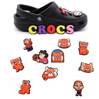 ใหม่ รองเท้าแตะ Crocs PVC ลายการ์ตูนกราฟฟิตี้ ธีมเมตามอร์ฟอส สีแดง อุปกรณ์เสริม สําหรับตกแต่งรองเท้า Crocs DIY