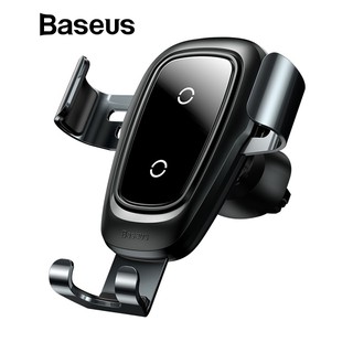 Baseus 10W Qi Metal Wireless Charger ที่วางโทรศัพท์มือถือCar Mount Holder ที่ชาร์จในรถยนต์ ที่ชาร์จไร้สายในรถ