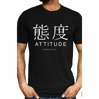 [S-5XL] เสื้อยืด พิมพ์ลายสัญลักษณ์ Attitude Kanji สไตล์ญี่ปุ่น แฟชั่นฤดูร้อน สําหรับผู้ชาย ไซซ์ S - Xxl 2Xl 4Xl