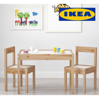 ภาพขนาดย่อของภาพหน้าปกสินค้าIKEA LTT LATT โต๊ะเด็ก+เก้าอี้ 2 ตัว จากร้าน kreangsakkan บน Shopee ภาพที่ 2