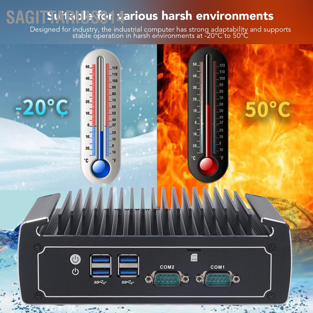 Sagittarius314 Mini PC Powerful 8G Storage 128G Memory Fanless Embedded ...