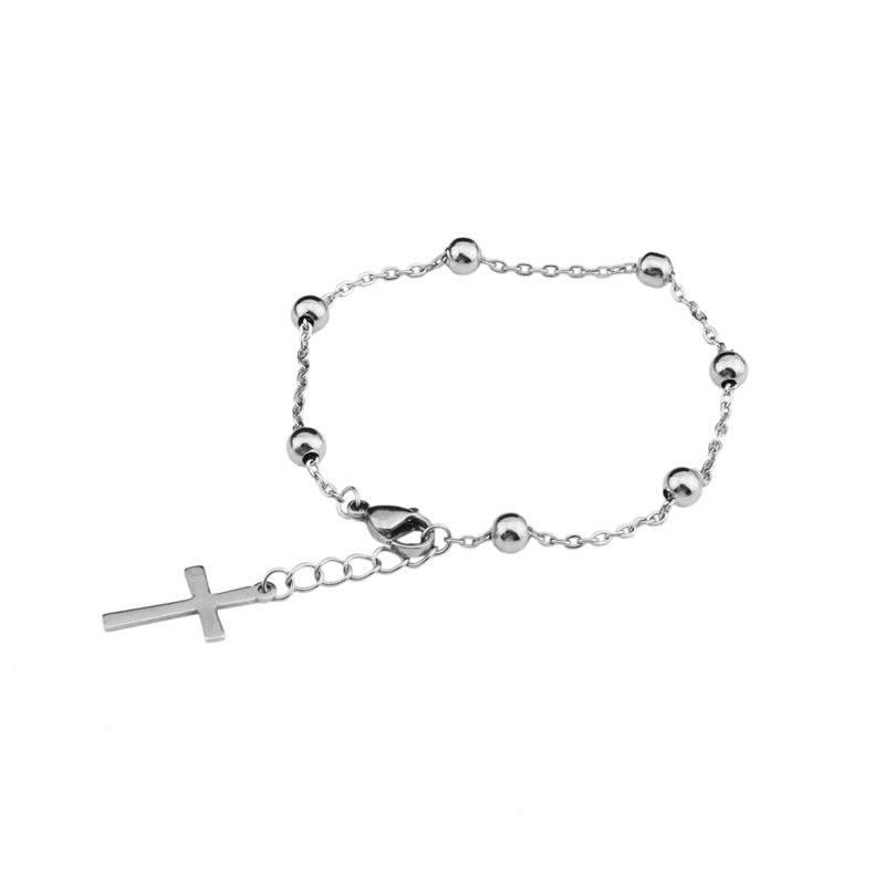 titanium-steel-cross-bead-bracelets