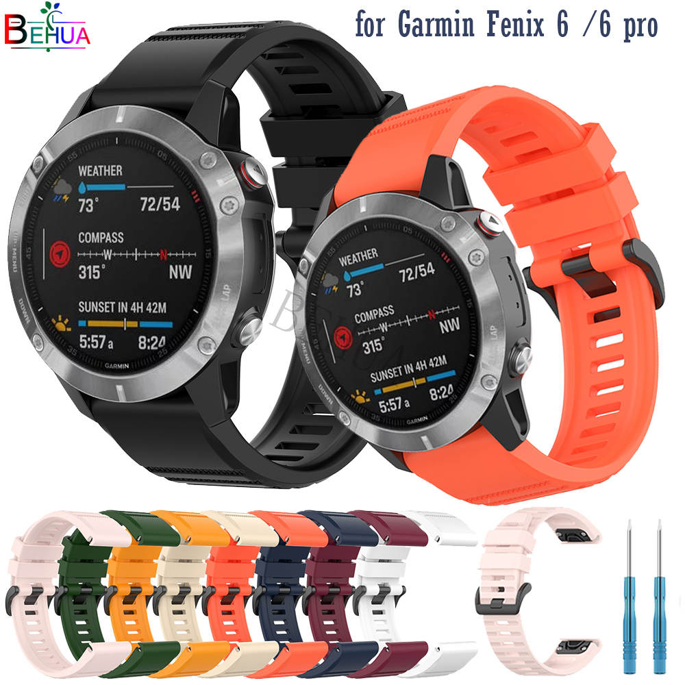 ภาพหน้าปกสินค้าสายนาฬิกาข้อมือซิลิโคน 22 / 26 มม . สําหรับ Garmin Fenix 6X 5X Fenix 3 3 HR 6 PRO 5 forerunner 935 945