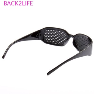 Back2life แว่นตา Pinhole คุณภาพธรรมชาติ รักษา ดูแลสายตา สีดํา