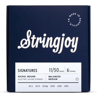 สายกีต้าร์ไฟฟ้า Stringjoy Signatures 11 - 50 Premium Quality Nickel Wound Electric Guitar Stri