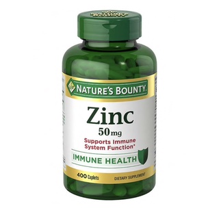 ภาพหน้าปกสินค้า🔥🔥Exp.08/25 Nature\'s Bounty Zinc 50 mg 400 Caplets ที่เกี่ยวข้อง