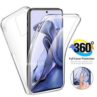 360 ° Dubbele Pc + Siliconen Beschermen Funda Voor Xiaomi 11 T Pro เคส Xiaomi11T Xiomi 11 T Mi11T Pro 5G เต็มตัว ใส กันกระแทก เคส