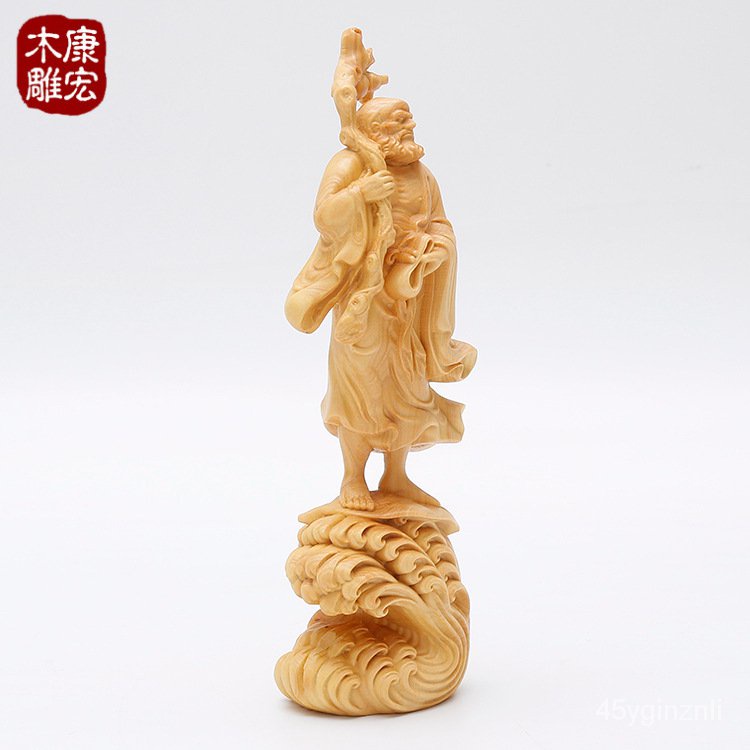 kanghong-yueqing-boxwood-ไม้แกะสลักรูปปั้นพระพุทธรูป-bodhidharma-แกะสลักเครื่องประดับงานฝีมือ-c1xb