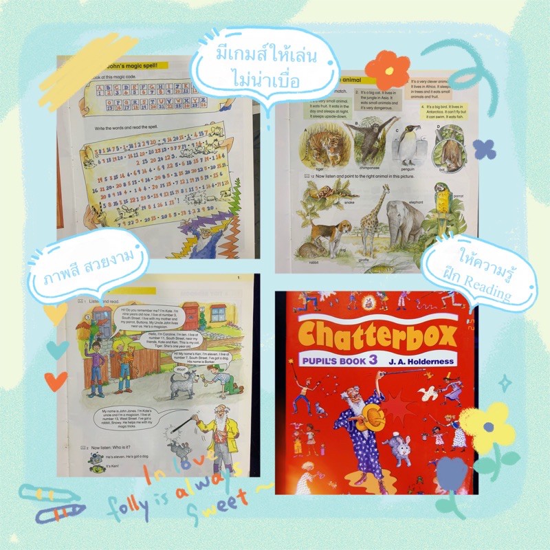 หนังสือเด็กภาษาอังกฤษ Chatterbox Pupil’s Book // J.A. Holderness หนังสือวินเทจ Shopee Thailand