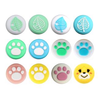 2pcs Animal Crossing Cat Paw &amp; Leaf Analog Thumb Grip for Nintend Switch / Lite Joy-con Stick Grip Case Joystick Caps