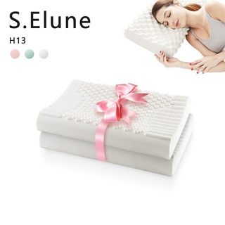 【บลูไดมอนด์】SElune Pure Natural latex thailand Remedial Neck sleep pillows Protect Vertebrae Health Care Orthopedic Bedd