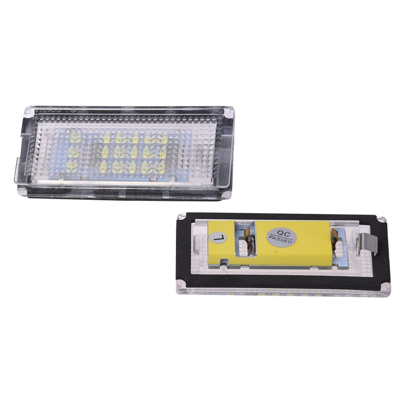 2-ชิ้นไฟ-led-18ดวง-3528smd-สีขาวสําหรับติดป้ายทะเบียนรถ-bmw-e46