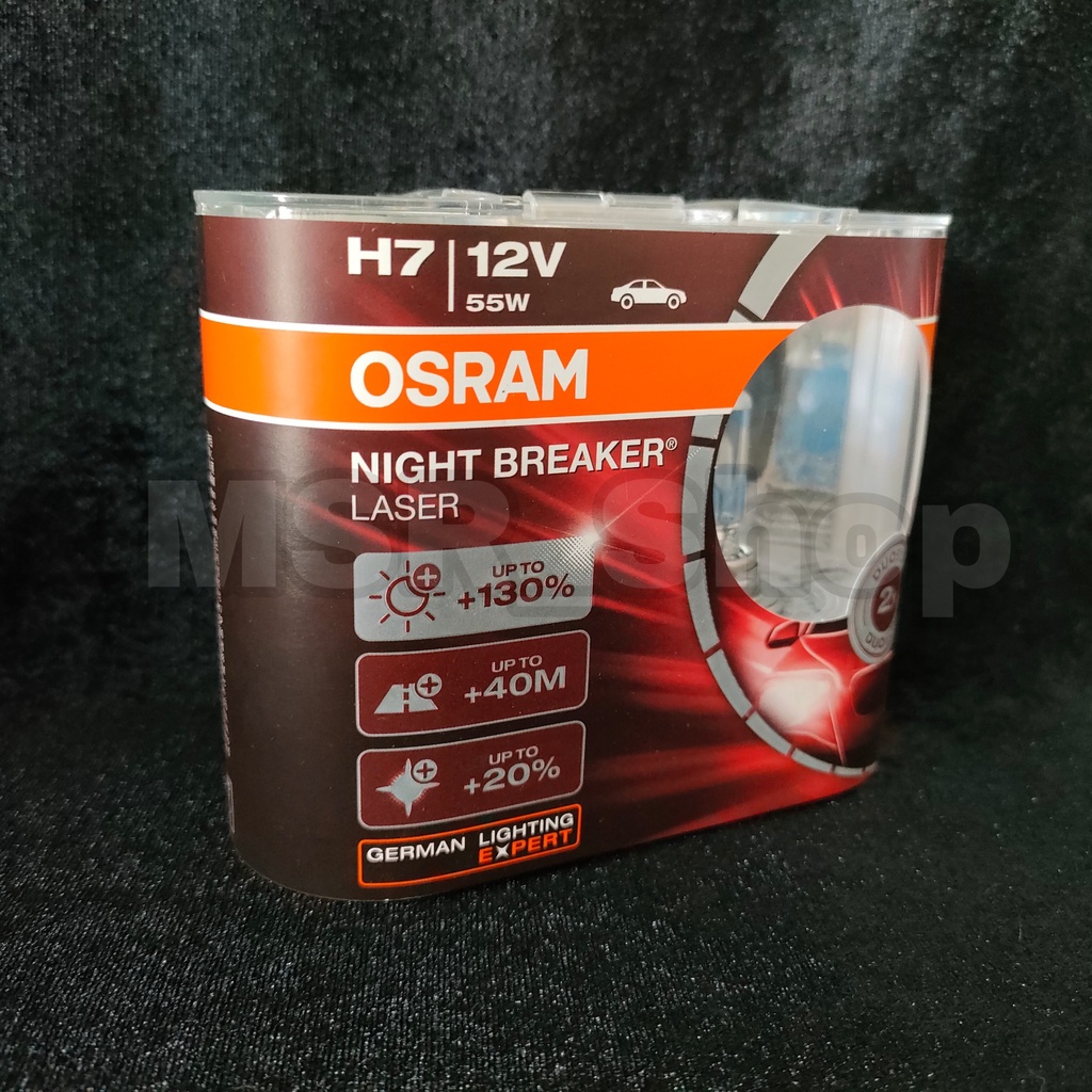 Osram หลอดไฟหน้ารถยนต์ Night Breaker Unlimited+110% และ Night Breaker ...