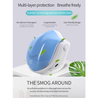 ภาพหน้าปกสินค้าพร้อมส่งในไทย📣แผ่นกรอง 2 ชิ้น 🛡️Smart electric air purifier face mask Q5pro ของแท้#หน้ากากฟอกอากาศไฟฟ้า Q5pro ที่เกี่ยวข้อง