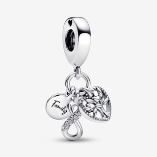 Family Infinity Triple Dangle Charm