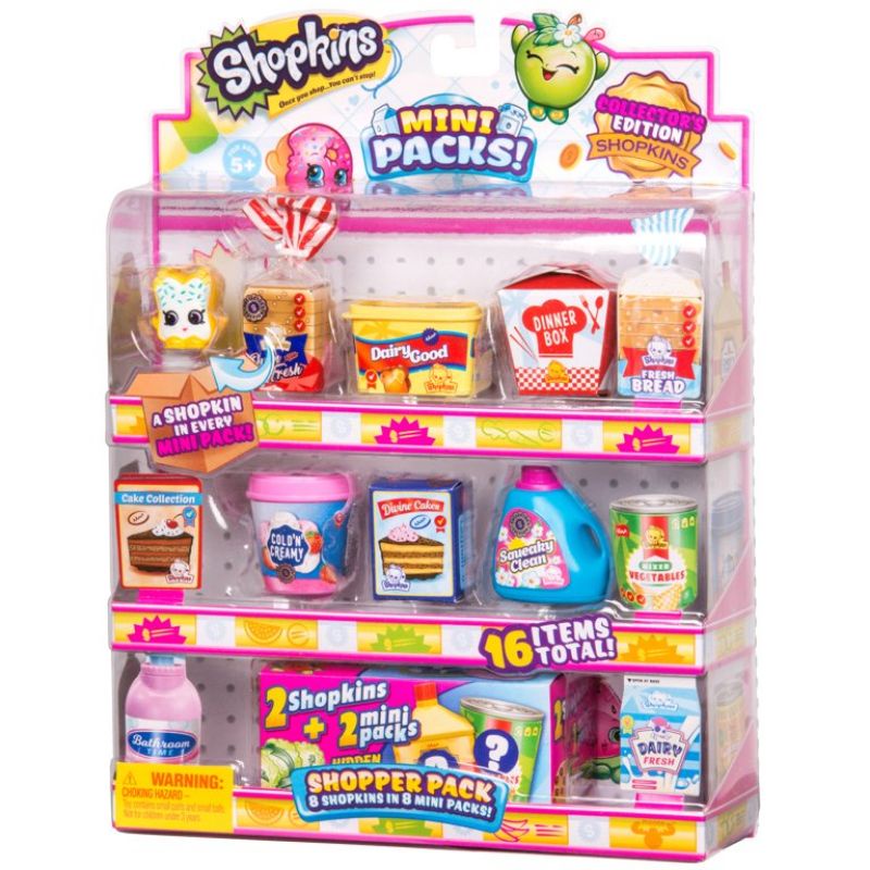 เศษของเล่น Shopkins Mini Packs Supermarket ของกิน ของใช้ในซุปเปอร์มาเก็ ...