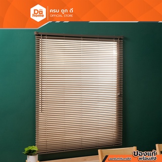 DECOS มู่ลี่หน้าต่าง PVC 115x130 ซม. สีน้ำตาลเข้ม |ZWF|