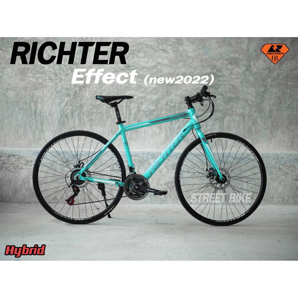 จักรยานไฮบริด RITCHTER รุ่น EFFECT 700C เกียร์ 24Sp. เฟรมอลูมิเนียมซ่อน ...