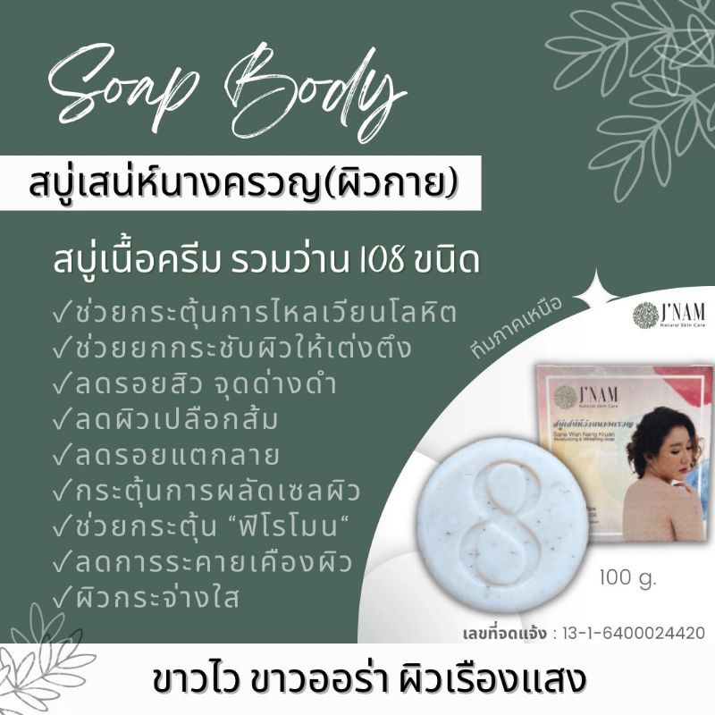 ส่วนลด-ของแถม-สบู่รุงรัง-สบู่นางครวญ-ว่านกระแจะจันทร์-สบู่เจ๊น้ำ-มีบัตรตัวแทน