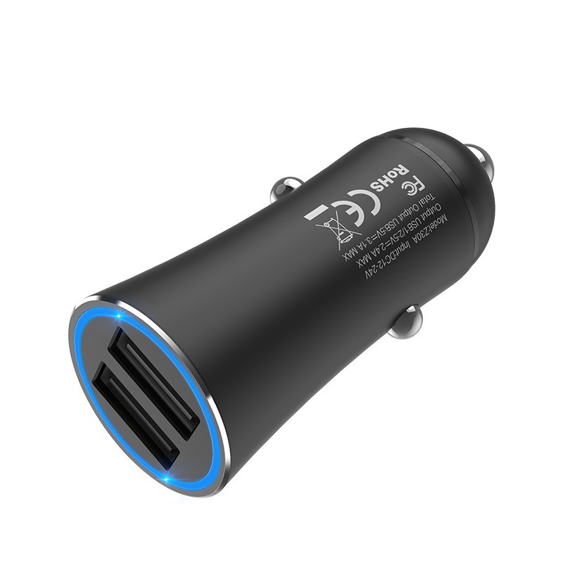 hoco-z30a-ที่ชาร์จในรถ-อลูมิเนียม-ที่ชาร์จเสียบที่จุดบุหรี่-easy-route-cigarette-lighter-car-charger