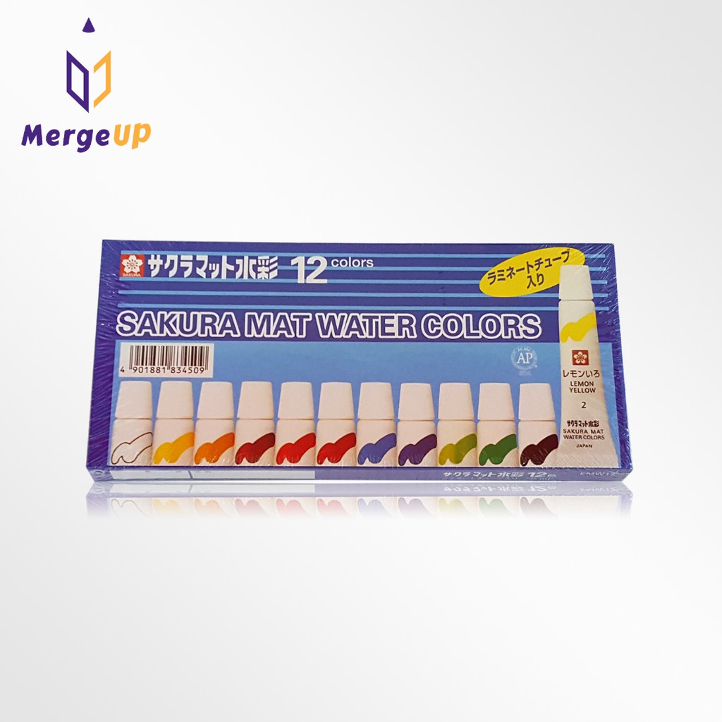 สีน้ำ EMW 5ml SAKURA Water Colors กล่อง 12, 18, 24 สี | Shopee Thailand