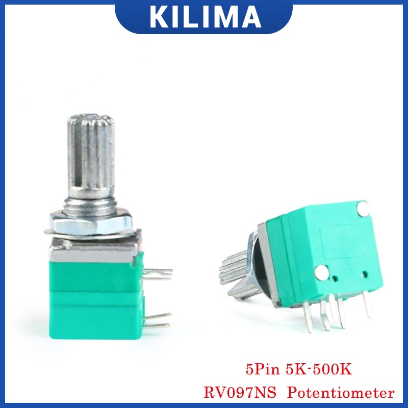 เครื่องขยายเสียงโพเทนชิโอมิเตอร์ RV097NS RV097 5Pin 5K 10K 20K 50K 100K ...