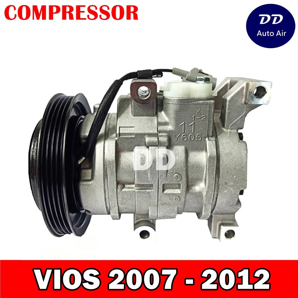 compressor-คอมแอร์-toyota-vios-07-12-คอมเพรสเซอร์-แอร์-โตโยต้าวีออส-07-12-คอมแอร์รถยนต์