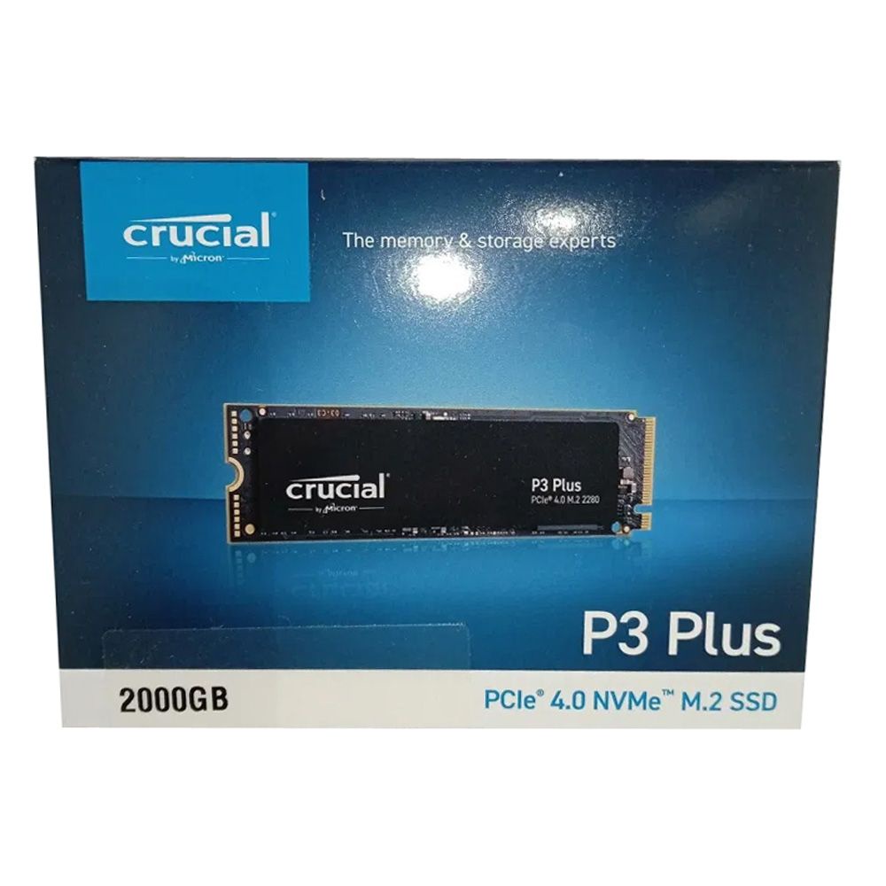 Crucial P3 Plus 2TB PCIe4.0 NVMe M.2 2280 Internal SSD (5000MB/s