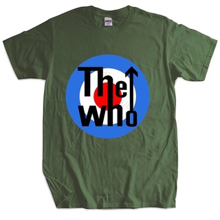 เสื้อยืดโอเวอร์ไซส์ใหม่ เสื้อยืดผ้าฝ้าย พิมพ์ลาย The Who Target Rock Music แฟชั่น สําหรับผู้ชายS-4XL